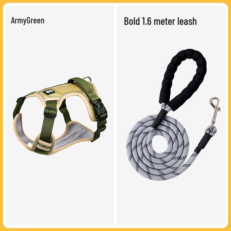 Qi e Anti-Pull Vest Dog Harness & Leash Set