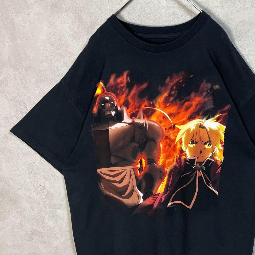 

[USED] Vintage 00s Fullmetal Alchemist anime short-sleeved shirt in black (Hagaren)