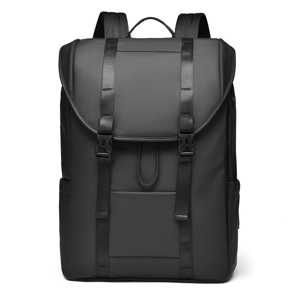 Backpack Men's Solid Color Travel Bag Large Capacity Business Bag