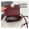 IELGY Fashion One-Shoulder Diagonal Bag Ladies Pu Small Square Bag