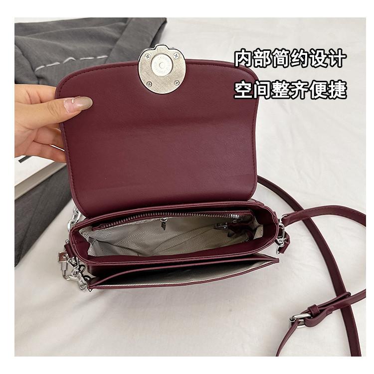 IELGY Fashion One-Shoulder Diagonal Bag Ladies Pu Small Square Bag