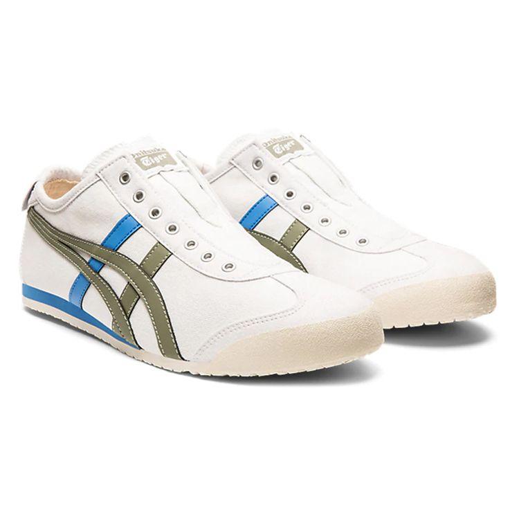 Onitsuka Tiger Mexico 66 Slip-On White Lichen Green Unisex Sneakers 1183A360-107