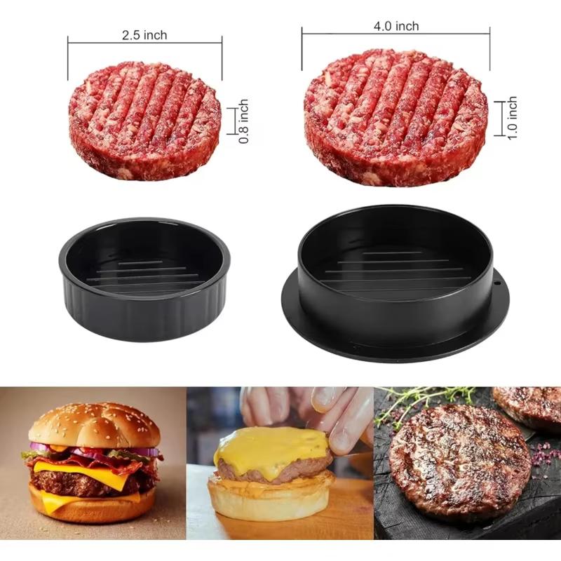 Runde Hamburger-Burger-Presse, Rindfleischgrill, lebensmittelechtes ABS, Hamburger-Helfer, Fleischpresse, Schnitzel, Patty-Maker, Küchenhelfer