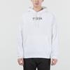 Puma Downtown Fun Logo Print Hoodie Men Tops White 535412-02