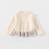 Korean Girls' Lightweight Feather Jacket & Long Sleeve Base Layer with Long Pants - Autumn/Winter Toddler Three-Piece Set