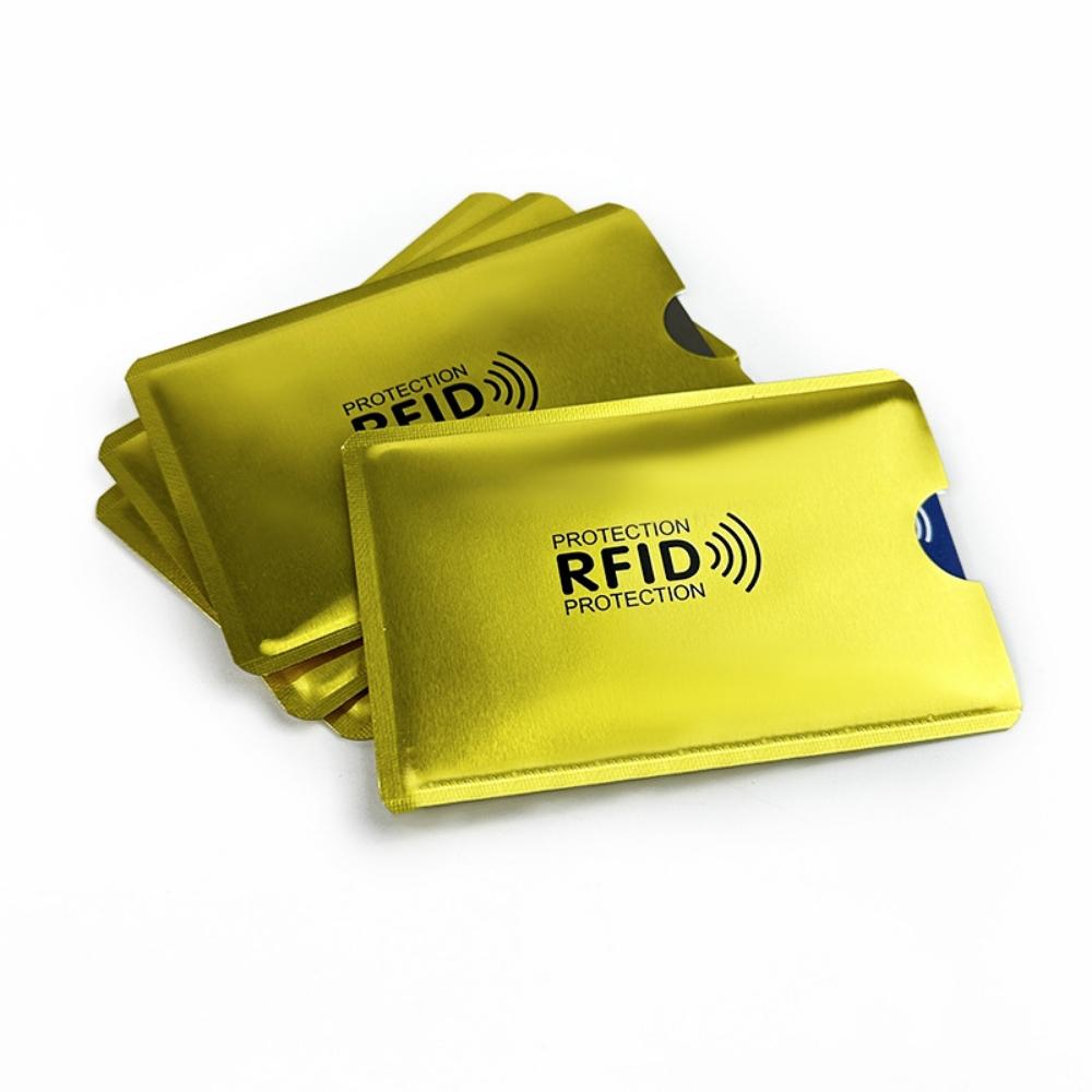 10Pcs Ultrathin Anti Rfid Wallet Blocking Reader Lock Bank Card Holder Anti Theft Credit Card Case Protection New Rfid Card