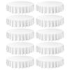 White Round Tablecloths 10 Pack, 90 Inches In Diameter, Stain- & Wrinkle- Resistant, Machine Washable Table Clothes, Polyester Fabric Table Covers for