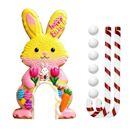Paskalya Golf Oyunu Seti Mini Tavşan Golf Sahası Şeker Kamışı Sopası ve Toplarıyla Çocuklar Yetişkinler İçin Eğlenceli İç Mekan Dış Mekan Parti Oyunu Aile Toplantı Odası Dekorasyonu