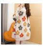 Women's Floral Knit Cardigan - Hong Kong Style, Loose Fit, Autumn/Winter 2025