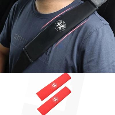 Car Seat Belt Shoulder Pads Interior Accessories for Emblem 156 159 Mito Giulia GT Brera Spider Giulietta 147gt 166
