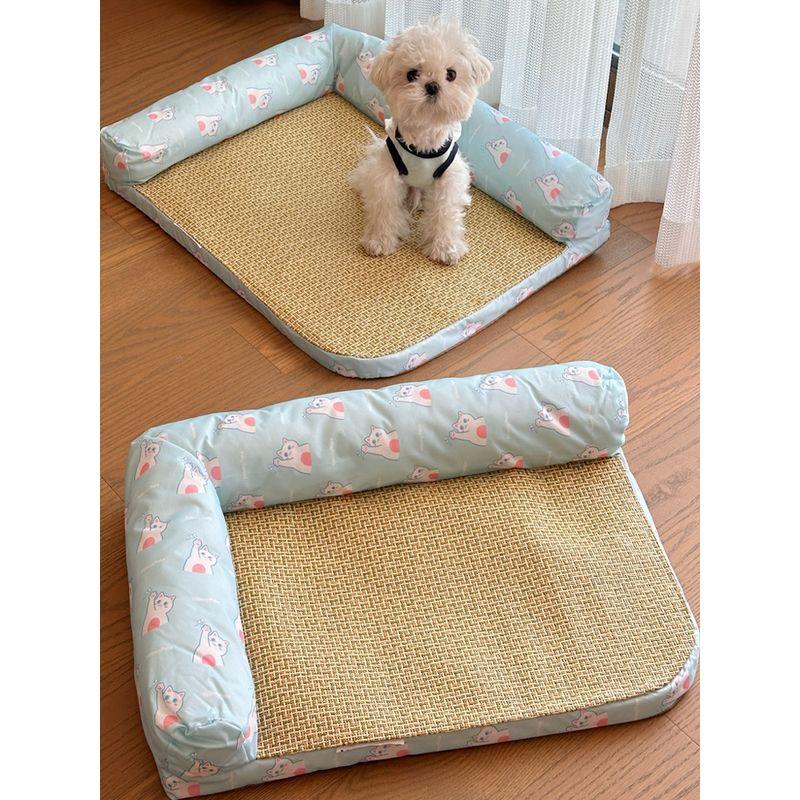 

Cat Nest Summer Summer Sleeping Mat Kennel Neutral All Year Round Ice Mat Summer Mat Dog Bed Cat Mat Teddy Nest Pet Supplies M-60 * 40 within 5.00kg Blue
