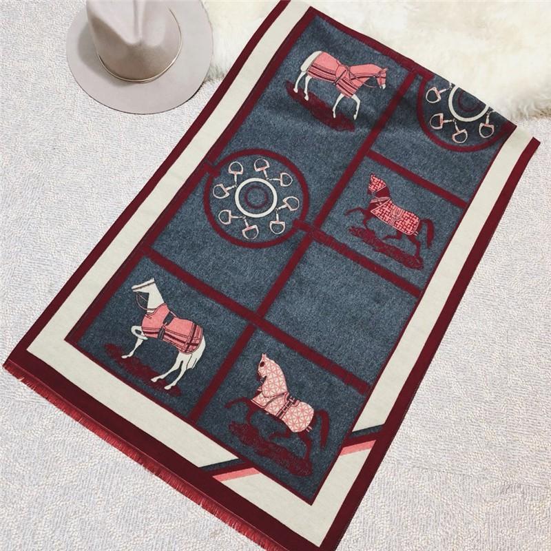 Winter Gift Cashmere Blend Thick Warm Shawl Scarf Women