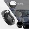 Carbon Fiber Car Roof Shark Fin Antenna Decal Aerials Decoration Cover For Mini Cooper Clubman R55 R56-A99D