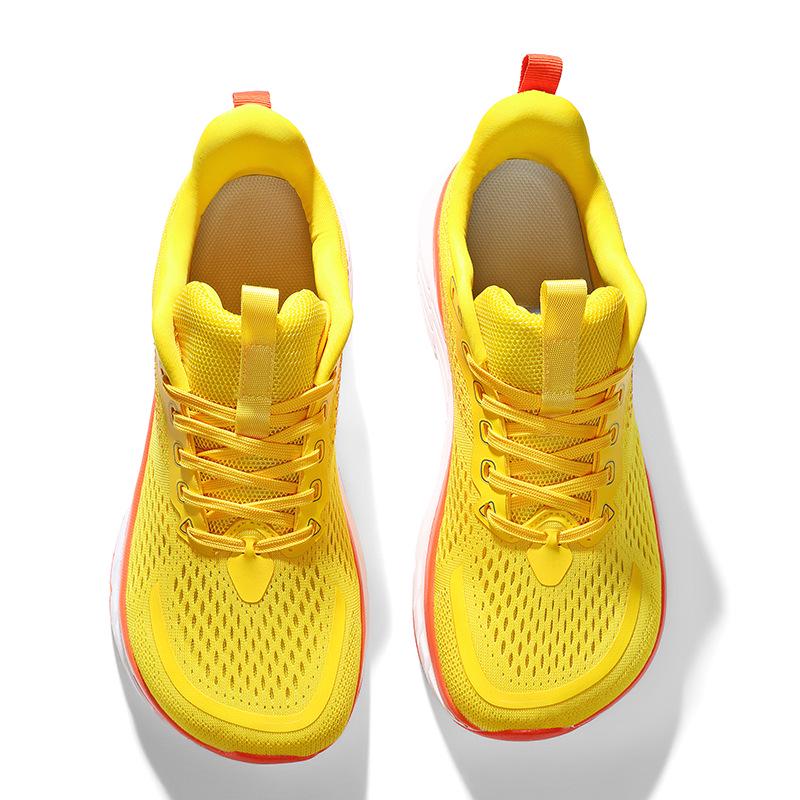 Men's Wide Fit Mesh Running Shoes with Shock-Absorbing Soles - 2026 Spring/Summer Collection