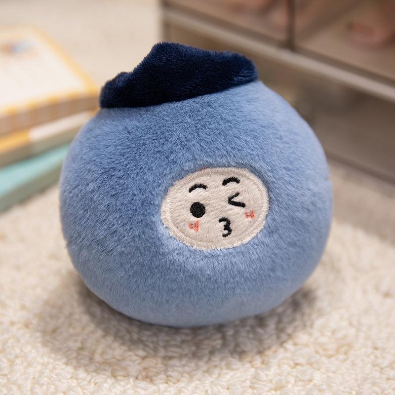 Creative Cute Expression Fruit Banana Throw Pillow Plush Toy Doll Orange Doll Small Pendant Children'S Doll