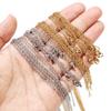 100pcs/lot Stainless Steel Rolo Cable Chain Necklace 1mm/1.5mm/2mm Necklaces For DIY Jewelry Making Findings