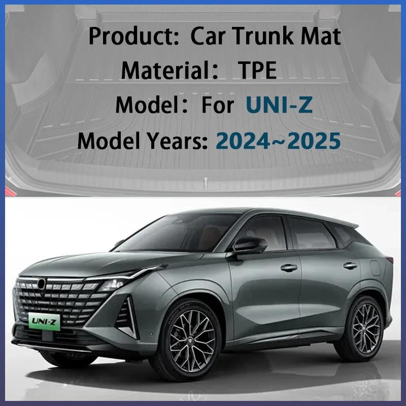 Car Trunk Mat For Changan UNI-Z 2024 2025 Waterproof Anti-dirty TPE Material Rubber Liner Pads Anti-slip Carpet Auto Accessories