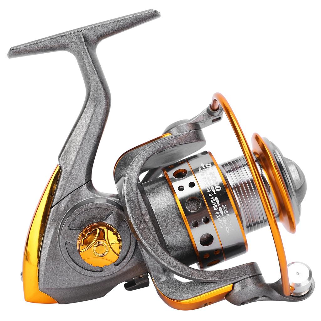 Portable 13 Shaft Metal Sea Fishing Rod Fishing Reel Fishing Accessory Silver Gray