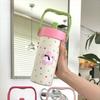 600ml Sport Thermal Water Bottle Water Cup Cute Cat Thermos Mug Portable Insulated Cup  Stadium
