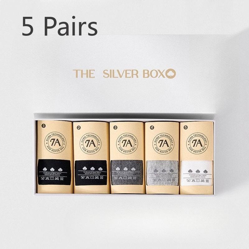 

5 пар мужских осенне-зимних антисептических, влагоотводящих, дезодорирующих спортивных носков-гольф из хлопка 7А 5 Pairs