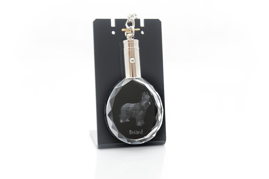Briard, Berger de Brie - ciondolo con foto di un cane, portachiavi in cristallo in confezione regalo, un regalo unico di Art-Dog