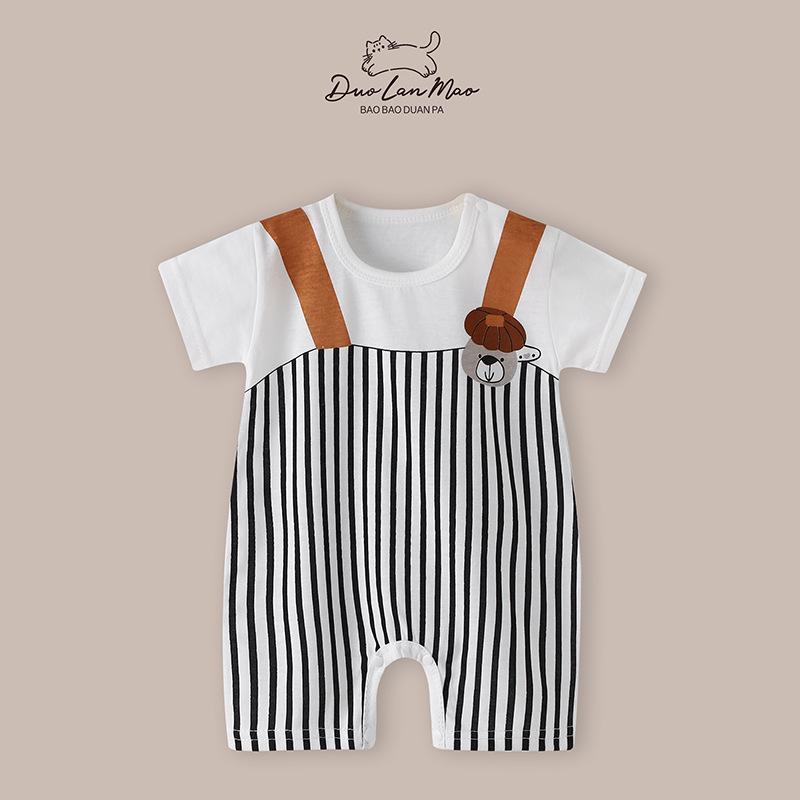 

Summer New Korean Style Infant Boys Short-Sleeve Climbing Jumpsuit 59