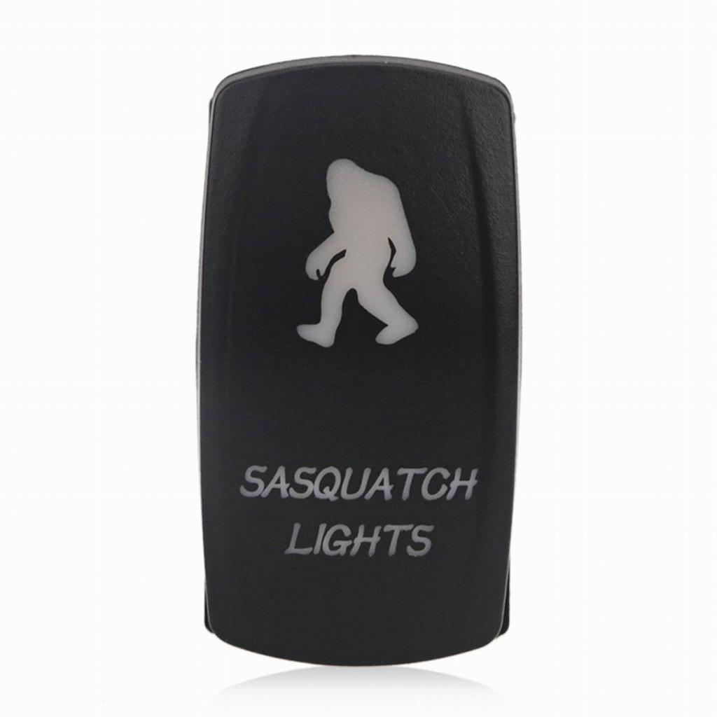 Black Sasquatch Rocker Switch 12V/24V 5Pin for RV Conversion LED