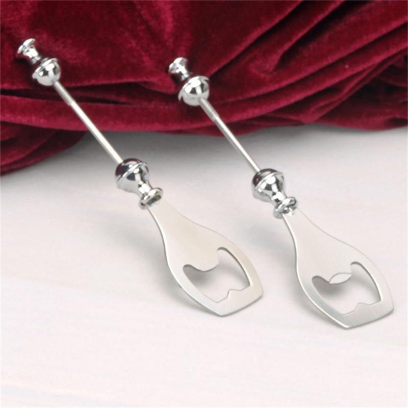 Stainless Steel Bottle Opener Customizable DIY Beaded Beer Opener for Kitchen Wedding Party Bar Home Restaurant Durable