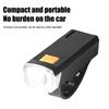 LED Bicycle Front Light Type-C Rechargeable Bicycle Headlight Road Bike Headlamp Easy To Install Cycling Accessories1/2PCS