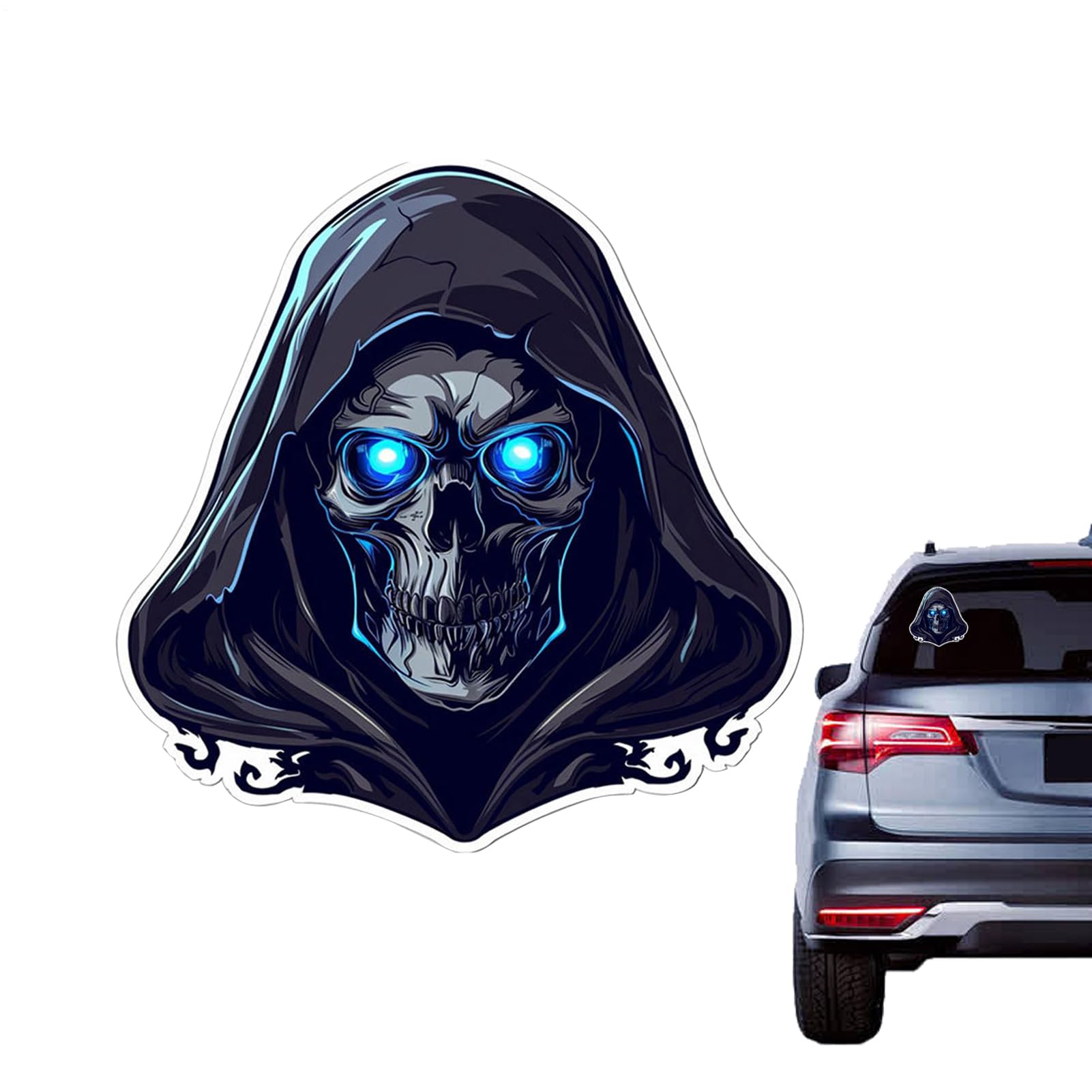 

Car Rear Window Decal Skull, Skull Car Sticker and Decal - 3D Skull Car Please refer to the description