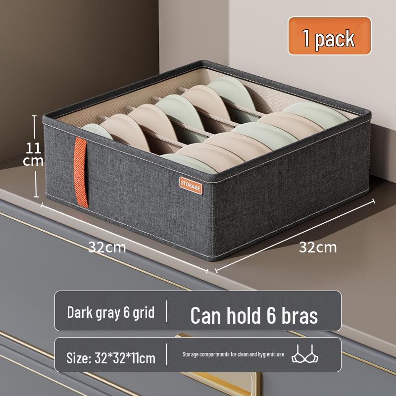 Foldable Wardrobe Organizer: Large Capacity Underwear & Miscellaneous Items Dustproof Storage Bin