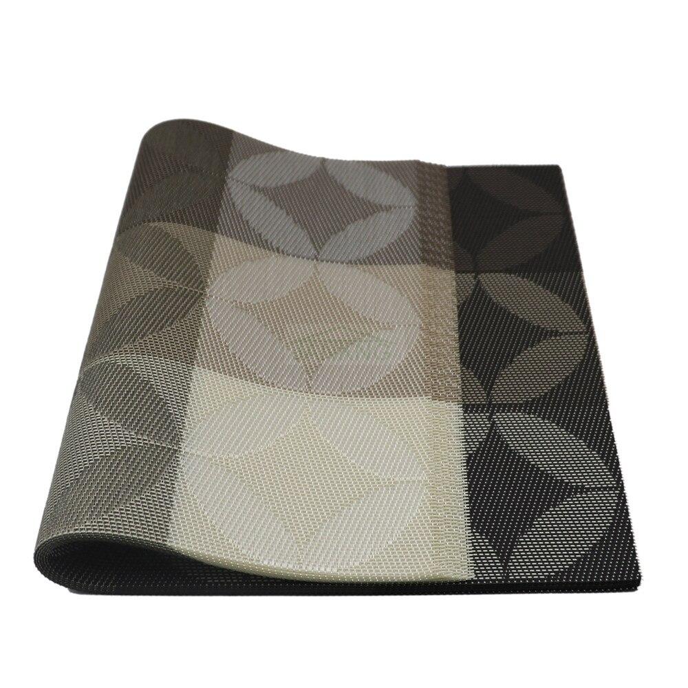 6 sztuk / partia nowość podkładki pod kubek podkładka pod kubek żaroodporne pcv kuchnia jadalnia w paski podkładki stołowe na mata stołowa 45 * 30 cm