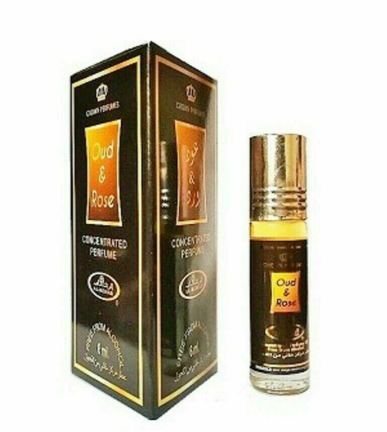 Al Rehab Oud & Rose Perfume RollOn Each 6ml Set Of 6 ZNG790