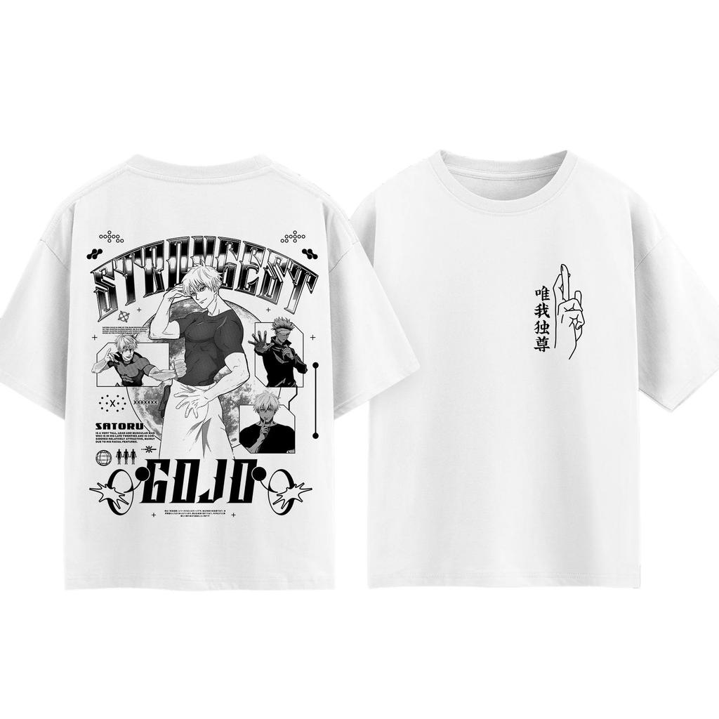 T-shirt Anime Jujutsu Kaisen Gojo Satoru Uomo e Donna Estate Cotone Abbigliamento Moda Traspirante Fan Anime Magliette a Maniche Corte