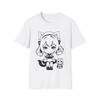Chibi Katzenmädchen Kawaii Anime T-Shirt Niedliche Katzenmädchen Grafik Weiches Baumwoll-T-Shirt