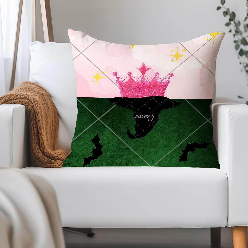 

Movie W-wicked Pillow Case Applicable Space For Guest Rooms Interiors Cars Office House Decoration 12x12Inch