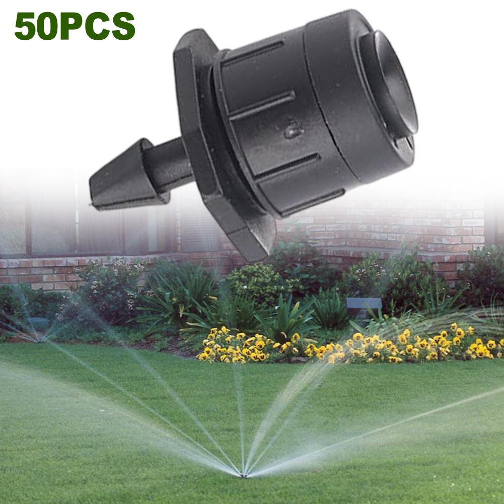 Pack of 50 Adjustable Irrigation Drippers with 360 Degree Water Flow for Precise Watering In Greenhouses and Lawns