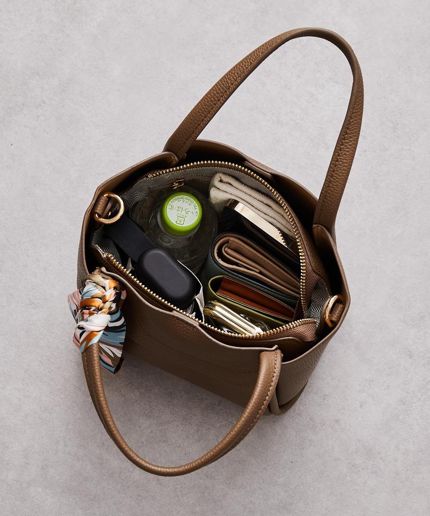 Handbag with shoulder Yellow [Oriental Traffic] scarf, bag, women's bag-in-bag, pocket, 2-way, soft, lightweight/BA-209 BA-209