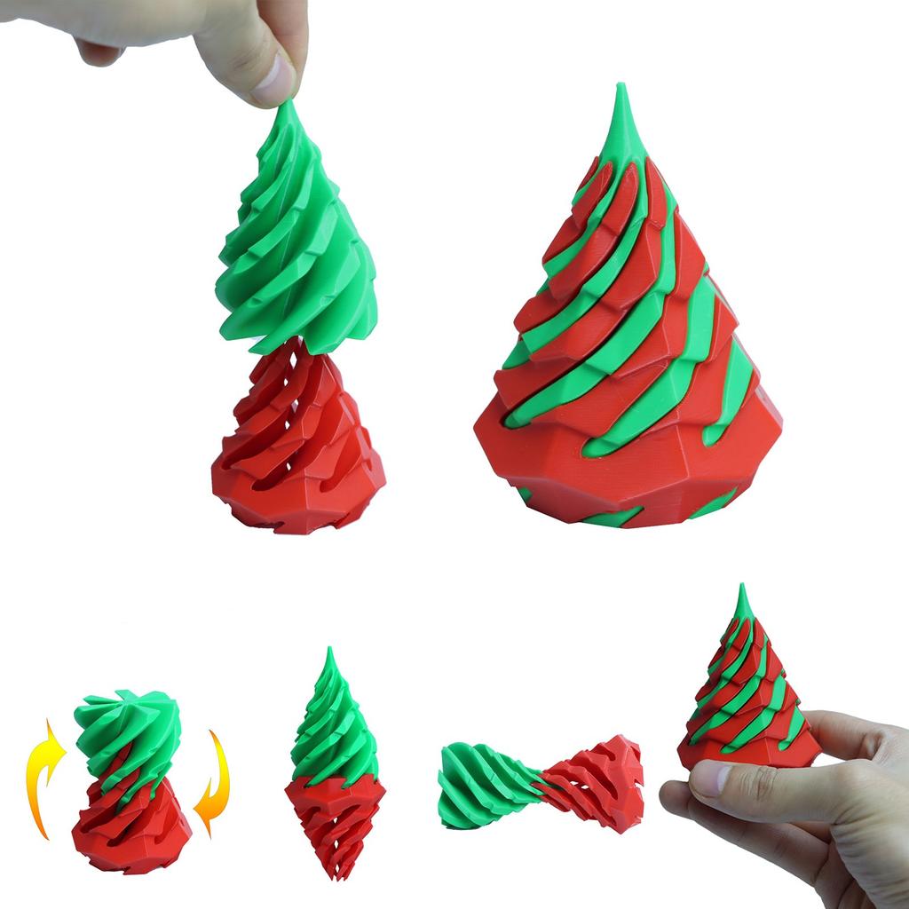 3D tištěná dekompresní hračka s rotující spirálou pronikající sochou pro úlevu od stresu a úzkosti