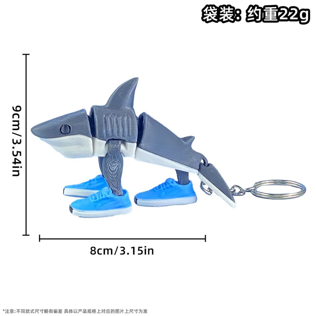 TungTungTungSahur Shark Figurine Figure Brainrot Figure Desktop Decoration Tralalero Tralala Figure Ornament Funny Doll 3D Print