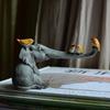 1 Pcs Lucky Elephant Figurines Home Decor Living Room Decoration Souvenir Crafts Accessories Fairy Garden Animal Ornaments