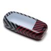 Black/Red "Carbon" Pattern Hard Key Case Shell For Dodge Jeep Chrysler Smart Key