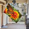 Spring Summer Butterfly and Flowers Daisy Garden 3x5 Foot Flag, Double Sided Print 3 X 5 Ft Flags with Brass Grommets for Home House Outdoor Indoor