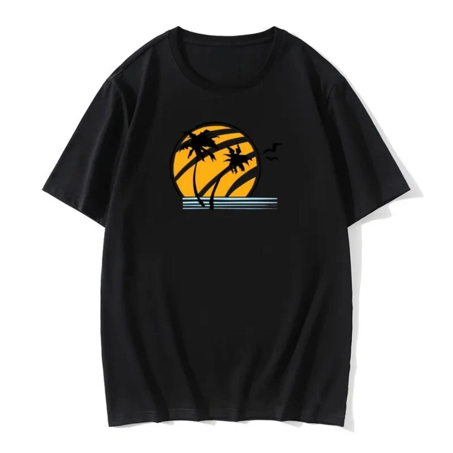 

The Last Of Us Print T-Shirts Men Women Fashion Casual Short Sleeve Cotton T Shirt Streetwear Harajuku Unisex Tees Tops 01336 S чёрный