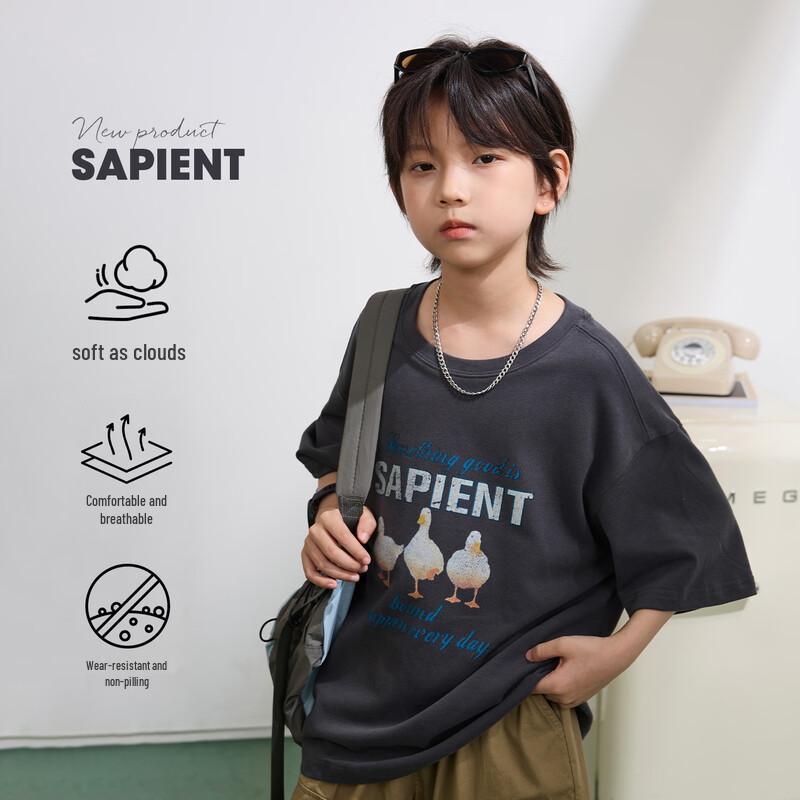 

Kids Cartoon Print Short Sleeve T-Shirt 130
