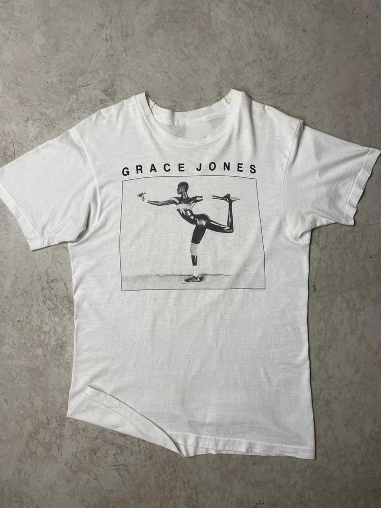 Rare Grace Jones 1985 Gift For Fan White All Size T-Shirt Unisex Unisex T-Shirt S