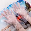 Transparent Sapphire Blue Disposable PE Gloves