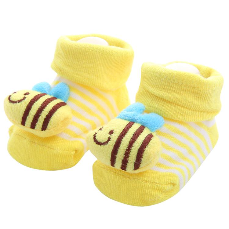 YWHUANSEN Kleinkind Cartoon Neugeborenes Baby Mädchen Jungen Anti-Rutsch Bodensocken Niedliche Säuglingskinder Tier Baumwolle Stulpen Gestreifte Socken
