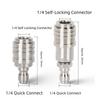 High-pressure Cleaning Machine 1/4 Self-locking Stainless Steel Connector Garden Watering Nozzle Connector Clamp Accessories