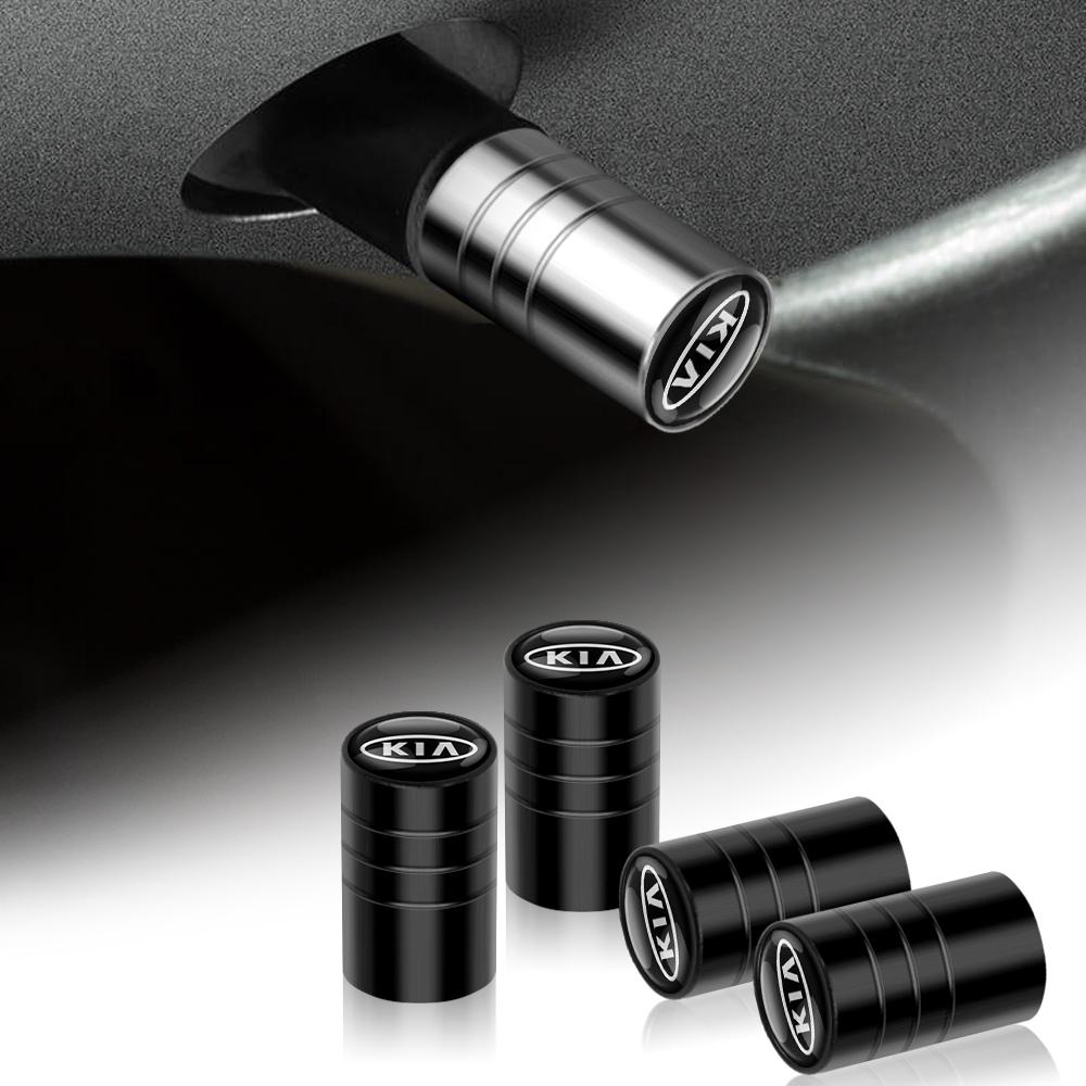 Car Tire Valve Caps Auto Accessories for KIA Sportage Niro Rio Ceed Cerato Soul Sorento Picanto Optima K3 K5 Sonic Cadenza K6 K2